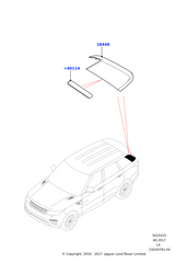 Rear Piller Chrome Right LR102622 & Left LR102623 Compatible With Land Rover Range Rover Sport - L494 (2014-2017) Tag No.15