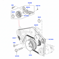 Timing Belt Tensioner LR077670 Compatible With LAND ROVER DISCOVERY V (L462)