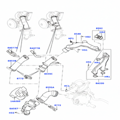 Thermostat Housing LR035124 AJ812976 Compatible With LAND ROVER RANGE ROVER III (L322) & RANGE ROVER IV (L405) & RANGE ROVER SPORT I (L320) & RANGE ROVER SPORT II (L494) & Jaguar XF Tag No.139