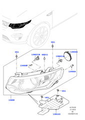 Headlight Bracket Right LR066964 & Left LR066965 Compatible With Land Rover Discovery Sport - L550 (2015-2019) Tag No.3103