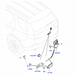 Tailgate Door Lock LR088570 & LR085286 & LR065840 Compatible With LAND ROVER DISCOVERY SPORT (L550)