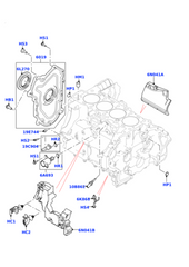Crankshaft Oil Seal LR093852 Compatible With LAND ROVER DISCOVERY SPORT (L550) RANGE ROVER EVOQUE (L538) RANGE ROVER EVOQUE Convertible (L538) RANGE ROVER VELAR (L560)