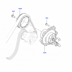 Crank Pulley LR071768 Compatible With LAND ROVER DEFENDER Station Wagon (L663) Tag No.24