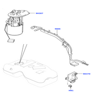 Fuel Pump LR084481 Compatible With Land Rover Discovery Sport (L550) Tag No.107