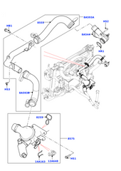 Elbow (Thermostat) LR105974 Compatible With Jaguar & JAGUAR F-PACE (X761)