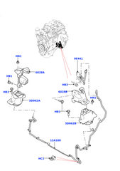 Engine Mounting LR094228 T4A13900 Compatible With LAND ROVER RANGE ROVER VELAR (L560) & JAGUAR F-PACE (X761)