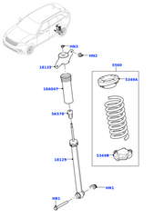 Rear Air Suspension Electric Shock Absorber Strut LR108022 Compatible With LAND ROVER RANGE ROVER VELAR (L560)