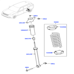 Rear Air Suspension Electric Shock Absorber Strut LR108022 LR109360 LR123528 LR147262Compatible With LAND ROVER RANGE ROVER VELAR (L560)