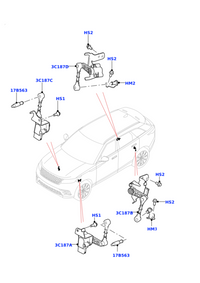 Height Level Sensor LR090680 Compatible With Range Rover Velar L560