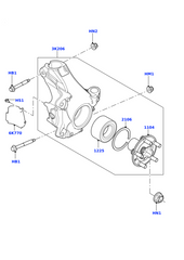 Front Wheel Hub LR114244 Compatible With LAND ROVER DISCOVERY SPORT (L550) & RANGE ROVER EVOQUE (L551)