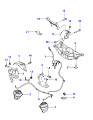Engine Mounting C2D19868 Compatible With Jaguar XF & XJ