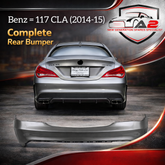 Rear Bumper A1178800340 1178800340 Compatible With MERCEDES-BENZ CLA-Class (C117) (2014-2015) Tag No.01