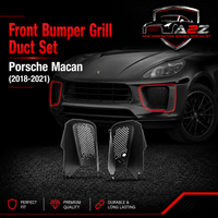 Front Bumper Grill Duct Set Left 95B121699 & Right 95B121700 Compatible With Porsche Macan (2018-2021) Tag No.523