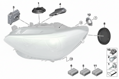 Headlight TMS (Thermal Management System) Driver Module 63117316145 63117304062 63117304063 63117305238 Compatible With BMW 1 Series F20 F21