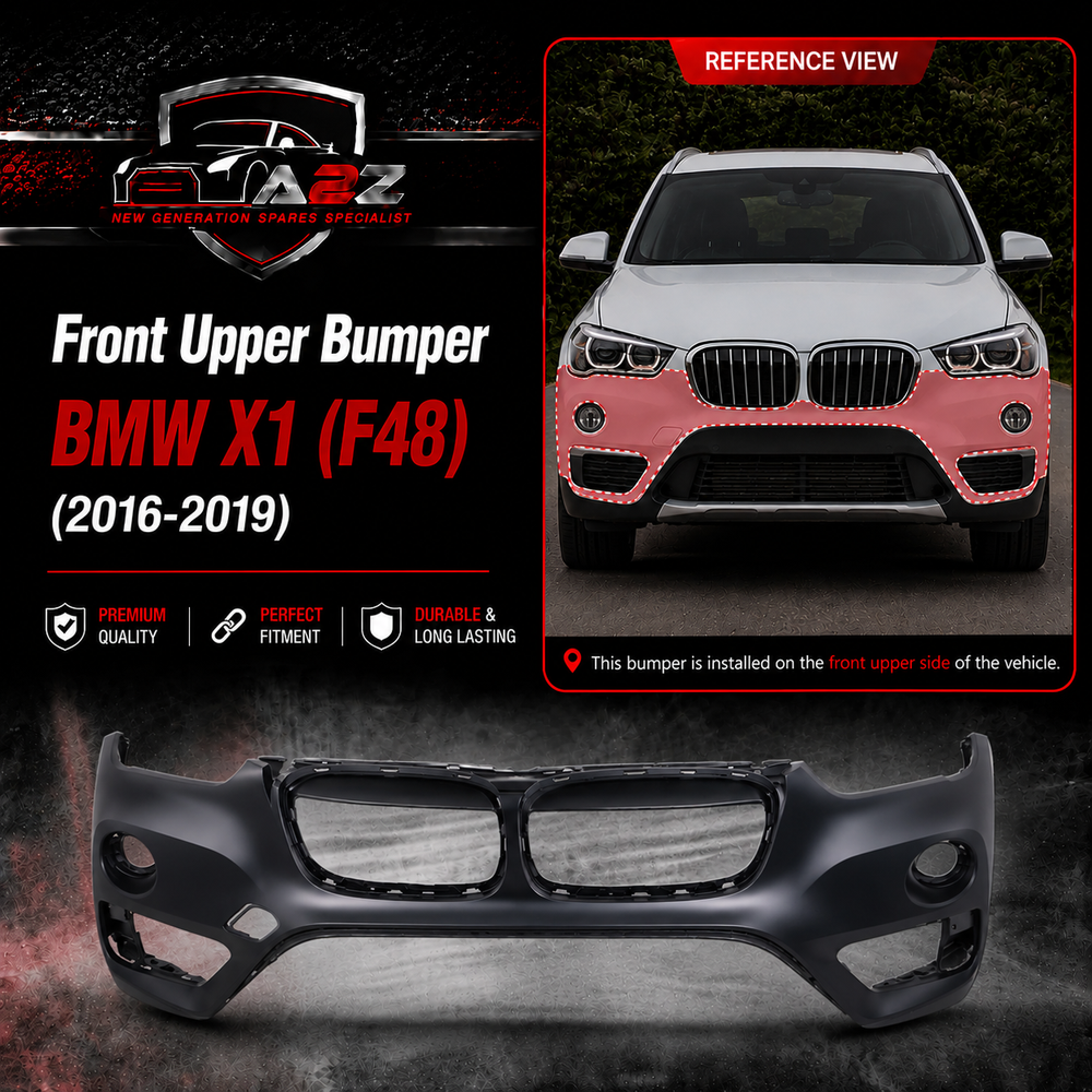Front Upper Bumper 51117453562 Compatible With BMW X1 (F48) (2016-2019) Tag No.451B