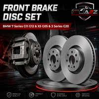 Front Brake Disc Set 34116860909 34106880073 34106865723 Compatible With BMW 7 Series G11 G12 & X5 G05 & 3 Series G20 (ALBRO)