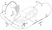 Front Windshield Washer Nozzle 61667275176 61664849602 61667257234 61667275175 Compatible With BMW X5 (E70) & X6 (E71, E72)