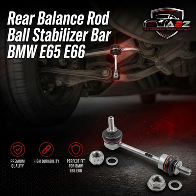 Rear Balance Rod Ball Stabilizer Bar Left & Right 33506781538 33556757460 Compatible With BMW E65 E66