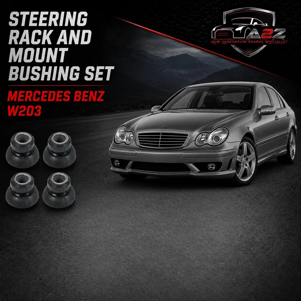 Steering Rack And Mount Bushing Set of 4 Kit 2033330514 Compatible With Mercedes Benz W203