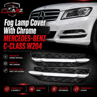 Fog Lamp Cover With Chrome Left 2048803224 Right 2048803324 Compatible With MERCEDES-BENZ C-CLASS (W204) Tag No.252