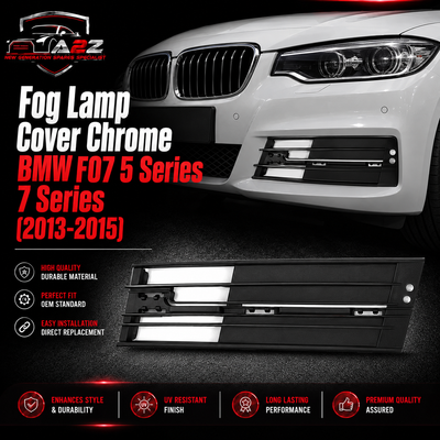 Fog Lamp Cover Chrome Left 51117295267 & Right 51117295268 Compatible With BMW F07 5 Series 7 Series (2013-2015) Tag No.503
