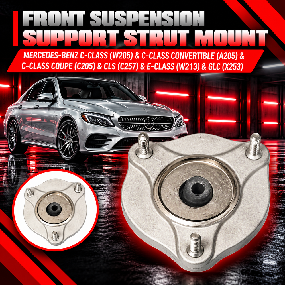 Front Suspension Support Strut Mount 2053230020 2133230020 Compatible With MERCEDES-BENZ C-CLASS (W205) & C-CLASS Convertible (A205) & C-CLASS Coupe (C205) & CLS (C257) & E-CLASS (W213) & GLC (X253)