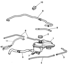 Coolant Bottle C2S46861 C2S2738 C2S18320 For JAGUAR Tag-B-30