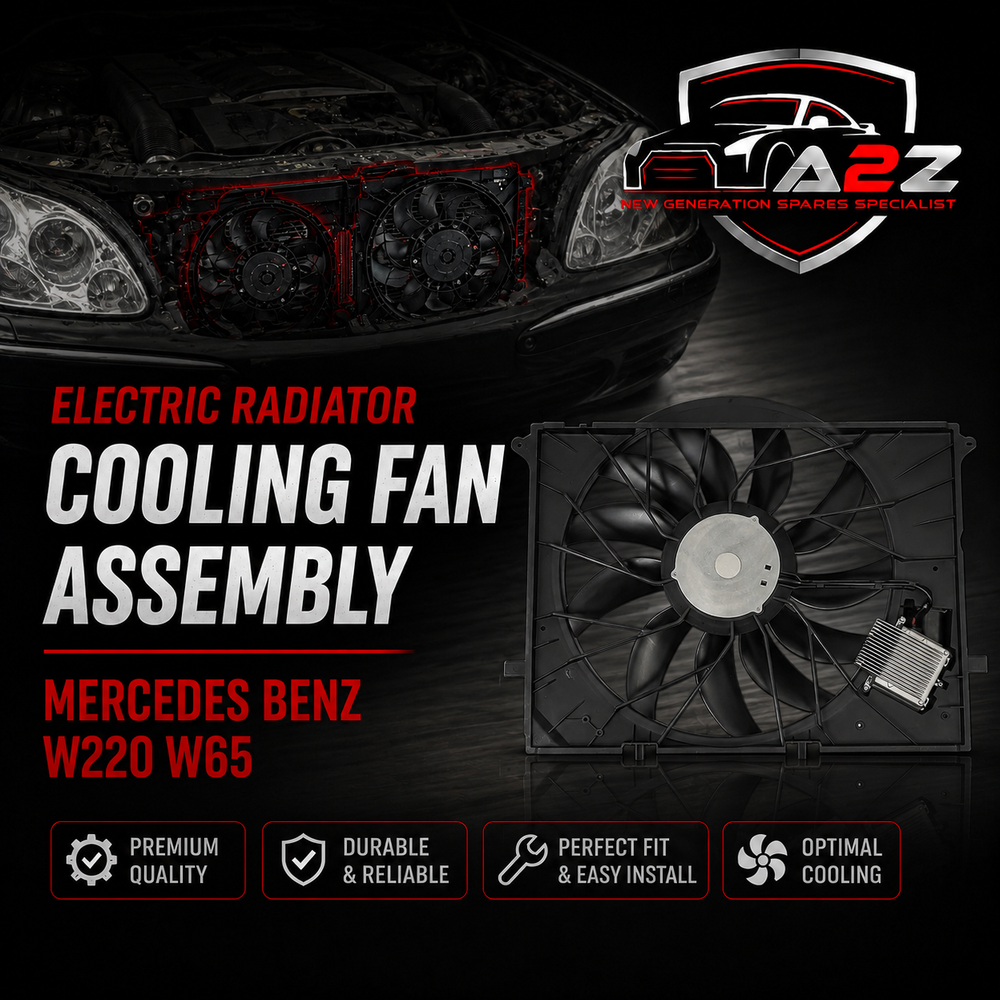 Electric Radiator Cooling Fan Assembly 2205000193 Compatible With Mercedes Benz W220 W650