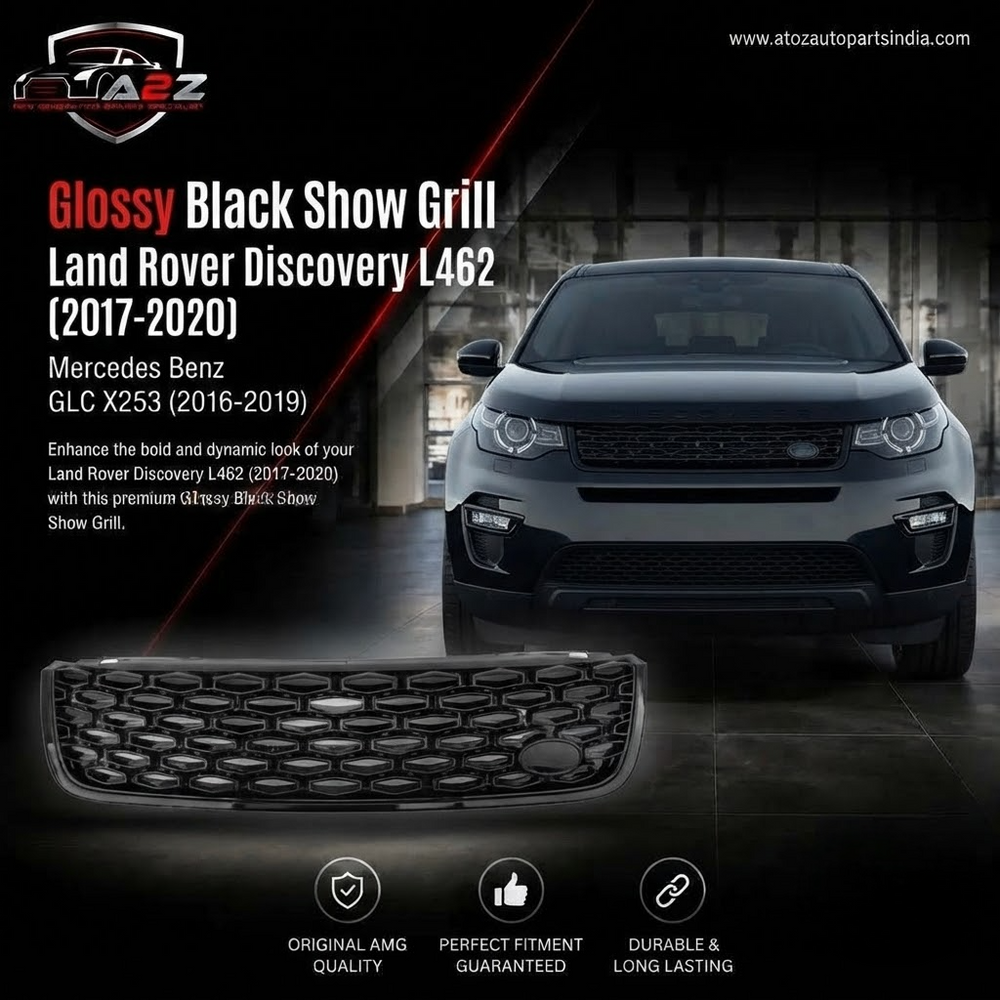 Glossy Black Show Grill LR082695 Compatible With Land Rover Discovery - L462 (2017-2020) Tag No.2