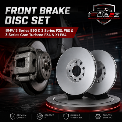 Front Brake Disc Set 34116792219 34116774875 34118848417 Compatible With BMW 3 Series E90 & 3 Series F30, F80 & 3 Series Gran Turismo F34 & X1 E84