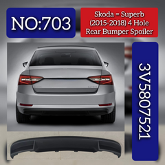 Rear Bumper Spoiler 3V5807521 Compatible With Skoda Superb (2015-2018) Tag No.703