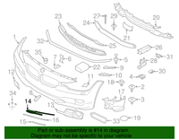 Fog Lamp Trim Left 51117293105 Right 51117293106 Compatible With BMW 3 SERIES F30 (2011-2018) Tag No.431