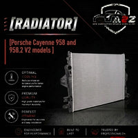 Radiator 95810613200 Compatible With Porsche Cayenne 958 and 958.2 V2 models