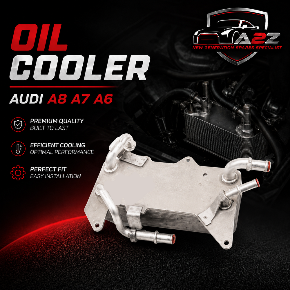 Oil Cooler 4H0317021T Compatible With AUDI A8 A7 A6