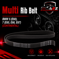 Multi Rib Belt 6PK2160 11287789985 11288477785 8477785 7789985 Compatible With BMW 5 (E60), 7 (E65, E66, E67) (CONTINENTAL)
