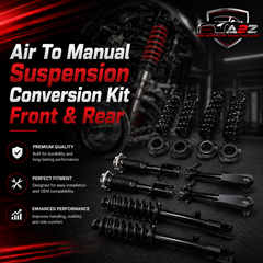 Air To Manual Suspension Conversion Kit Front & Rear (Set Of 4) Compatible WithMercedes Benz GL W164