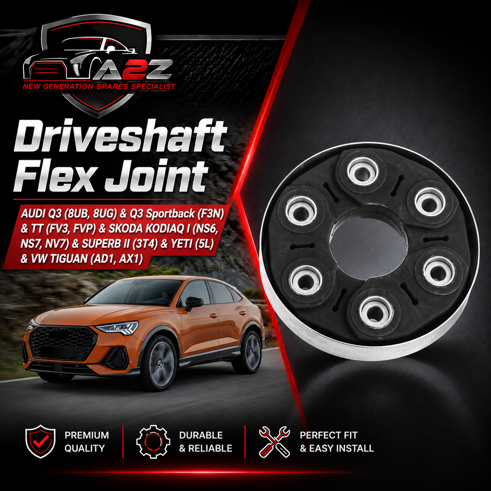 Driveshaft Flex Joint 5Q0521127 1J0521127A Compatible With AUDI Q3 (8UB, 8UG) & Q3 Sportback (F3N) & TT (FV3, FVP) & SKODA KODIAQ I (NS6, NS7, NV7) & SUPERB II (3T4) & YETI (5L) & VW TIGUAN (AD1, AX1)
