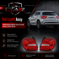 Tail Light Rear Lamp Compatible With MERCEDES-BENZ GLA-CLASS W156 (2013-2015) Tail Light Rear Lamp Left A1569061958 & Right A1569062058 Tag-TLM-105