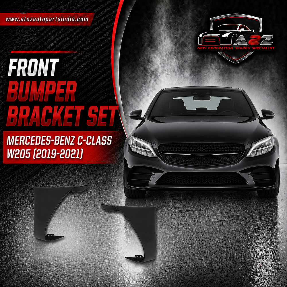 Front Bumper Bracket Left 2058856702 & Right 2058856802 Compatible With Mercedes-Benz C-CLASS W205 (2019-2021) Tag No.785