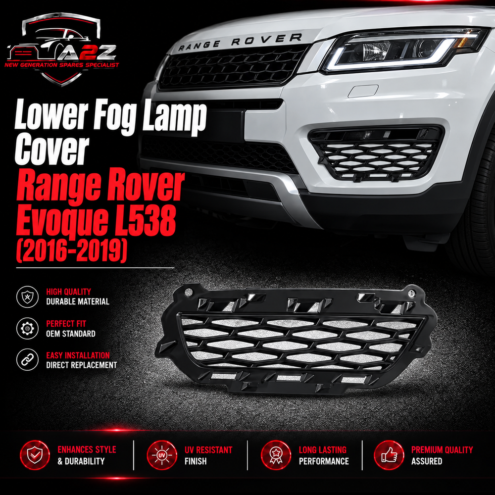 Lower Fog Lamp Cover Left LR076667 LR079667 & Right LR076666 LR079666 Compatible With Land Rover Range Rover Evoque (L538) (2016-2019) Tag No.631