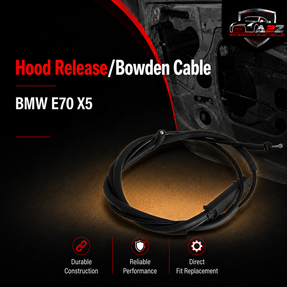 Hood Release/Bowden Cable 51237184456 Compatible With BMW E70 X5