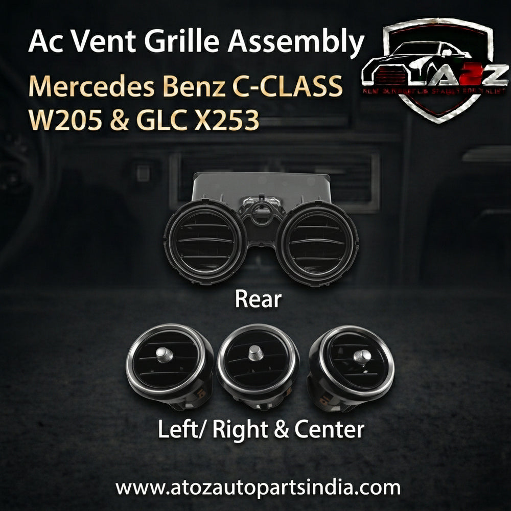 Ac Vent Grille Assy Front Left A2058301054 & Right A2058301154 & Center A2058300201 & Rear Compatible With Mercedes Benz C-CLASS W205 & GLC X253 (Model A)