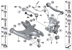 Rear Left/Right ABS Wheel Speed Sensor 34526784901 Compatible With BMW 5 Series F10 & 6 Series F12 & 7 Series F01, F02, F03, F04