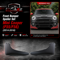 Front Bumper Spoiler Left 51117337813 & Right 51117337814 Compatible With Mini Cooper (F55/F56) (2014-2018) Tag No.82