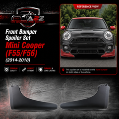 Front Bumper Spoiler Left 51117337813 & Right 51117337814 Compatible With Mini Cooper (F55/F56) (2014-2018) Tag No.82