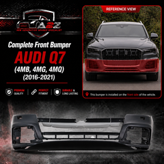 Front Rear Bumper 4M0807096A 4M0807065D Compatible With AUDI Q7 (4MB, 4MG, 4MQ) (2016-21) Tag No.117