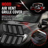 Hood Air Vent Grille Cover Left 1668800105 & Right 1668800205 Compatible With MERCEDES BENZ M-CLASS W166 & GLE W166 & GLS W166 & GL-CLASS W166