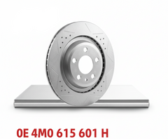 Rear Brake Disc 4M0615601H Compatible With Bentley Bentayga