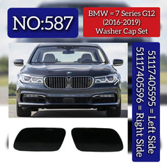 Washer Cap Left 51117405595 & Right 51117405596 Compatible With BMW 7 SERIES (G12) (2016-2019) Tag No.587