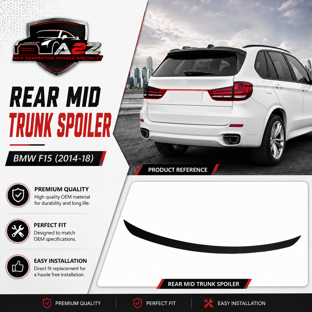 Rear Mid Trunk Spoiler BMRS23 Compatible With BMW F15 (2014-18)